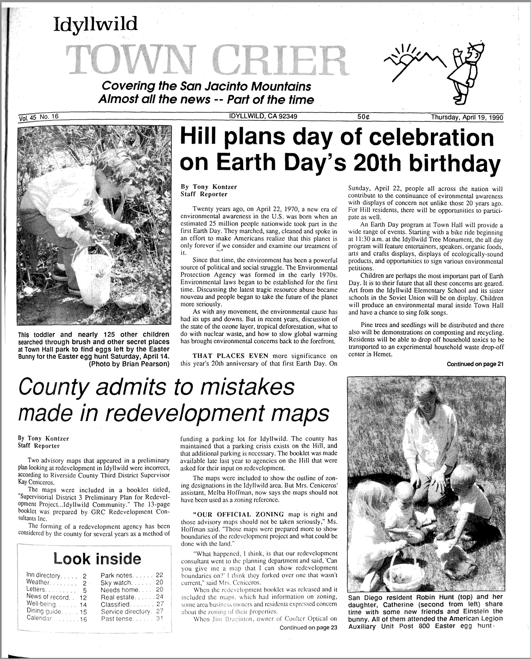 Town Crier 1990 Article